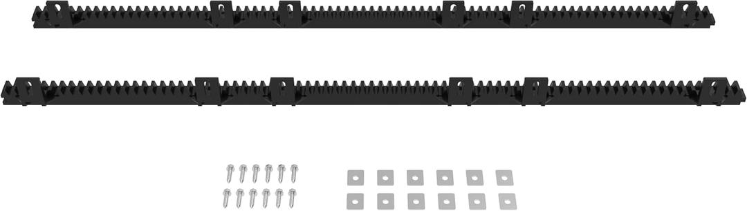 Nylon Gear Racks for Sliding Gate Opener 6.56 ft - 2 Sections of 3.28 Ft Each