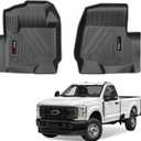 for 2017-2026 Ford F-250 F-350 F-450 SuperCrew & Supercab Floor Mats Front Liners All Weather TPE Protection Mat Accessories (for 17-26 Ford F250 F350 F450 SuperCrew/Supercab)