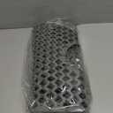 Silicone Sink Mat, 24.6''x 12.9'' Kitchen Sink Protector Grid for Bottom of Center Drain Sink, Gray Non-slip Heat Resistant Liner for Farmhouse Stainless Steel Porcelain Sink