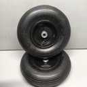 Taifa 13 Inch Set of 2 Rubber Pneumatic Replacement Tires and Wheels 4.00-6 with 5/8'' Axle Bore Hole, Inflated Air Wheel for Wheelbarrow/Wagon/Hand Truck/Trolley/Garden Scooter etc.