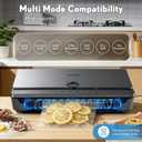 Vacuum Sealer for Food 90Kpa Powerful Vacuum Sealing Machine 7 in 1 Modes with Freshness Storage Bag Powerful Big Size (No pressing needed)