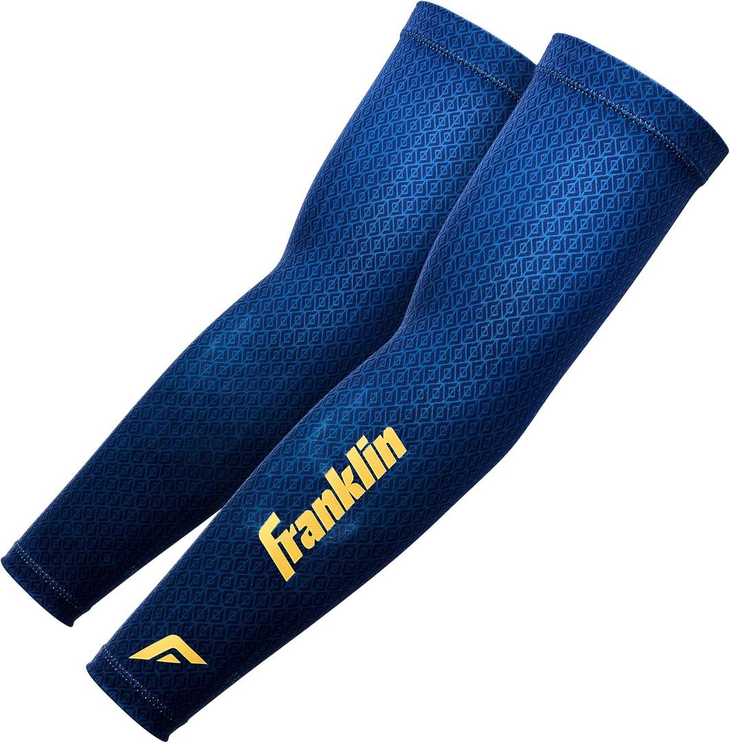Franklin Sports Baseball Arm Sleeves - Baseball + Softball Arm Compression Sleeves for Men + Women, S/M