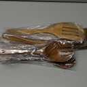 AIUHI Wood Spoons for Cooking, Nonstick Kitchen Utensil Set, Wooden Spoons Cooking Utensil Set Non Scratch Natural Teak Wooden Utensils for Cooking (Teak 8 Pack)