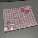 3 x 13" Large Pink Bow Birthday Gift Bag (Including Card, Tissue Paper, Envelope And Sticker), Pink-Themed Birthday Party Supplies, Suitable For Girls' Birthdays, Baby Showers, Weddings And Bridal Showers