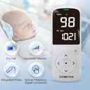 Infant Pulse Oximeter with Soft Wrap Sensor, Battery Powered Baby Oxygen Saturation & Pulse Rate Monitor, Non-Medical Use Only
