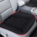 MYFAMIREA 2PCS Car Seat Cushion Pad 1.2" Thick Comfort Seat Protector for Car Driver Seat Office Chair Home Use Memory Foam Seat Cushion with Non Slip Bottom, 20'' x 18.5'', Black