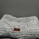 Dog Bed Crate Pad - Soft Fluffy Pet Cushion Mat for Small Dogs, Anti-Slip Comfy Kennel Pad for Puppy Crates (Small 24"x18", White)