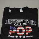 My Favorite People Call Me Pop Father's Day USA Flag Grandpa Men T-Shirt Size XL