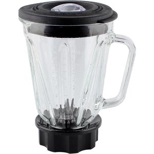 Anbige Replacement Parts 5-cups Glass Jar with Blade and Collar,Compatible with Hamilton Beach Blender 58146J, 53521FG, 59149C