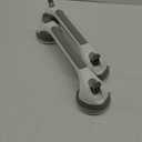LEVERLOC 2 Pack Shower Grab Bars for Bathtubs and Showers, Easy to Install Suction Shower Handles for Bathroom Removable Handrails for Seniors Elderly Heavy Duty Safety Grip Waterproof Drill Free Gray (16.8 2 Set)