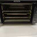 Gourmia Toaster Oven Air Fryer Combo 17 cooking presets 1700W french door digital air fryer oven 24L capacity accessories, convection rack, baking pan tray recipe book GTF7460,Large,Black