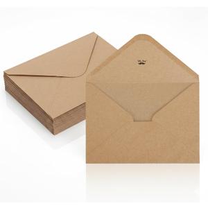 Mr. Pen- Kraft Envelopes, 39 Pack, 5 x 7 Inch, A7 Envelopes, Brown Envelopes, Card Envelopes, Kraft Paper Envelopes, Invitation Envelopes, Postcard Envelopes