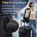 Neck Pillow Airplane 2025 Updated, 100% Memory Foam Travel Pillow for Sleeping, 360 Ergonomic Neck Support, Pain Relief for Long Flights, Portable Travel Accessory for Plane & Car (Dark Gray)