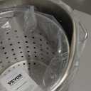 VEVOR Stainless Steel Stockpot, 64 Quart Large Cooking Pots, Cookware Sauce Pot with Basket, Lid, and Handle, Heavy Duty Commercial Grade Stock Pot, Sanding Treatment, for Large Groups Events Silver (63.9 Quarts)