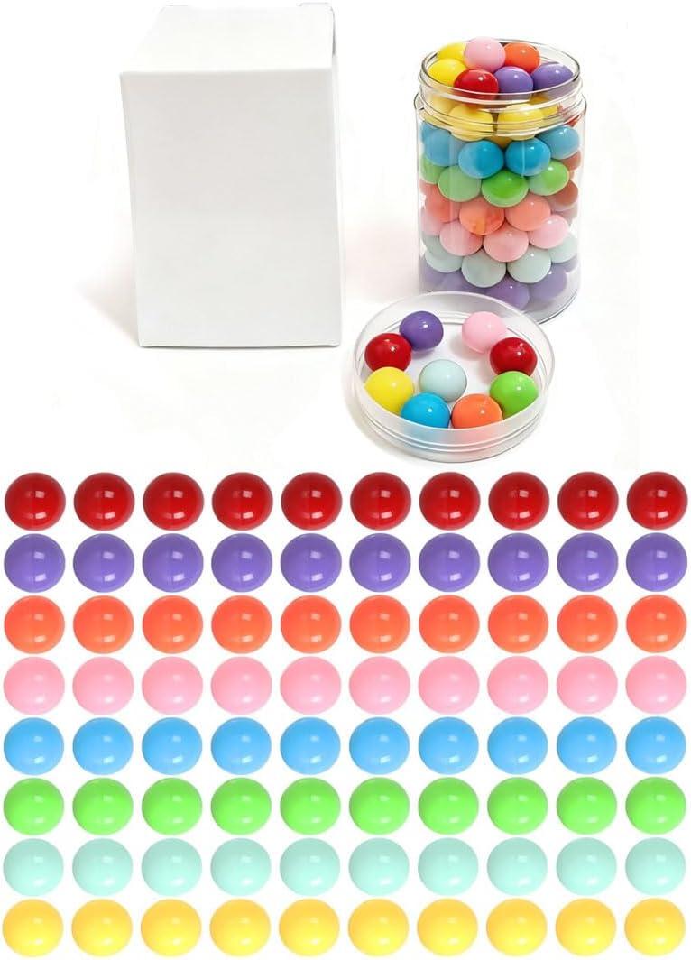 80pcs Chinese Checker Game Replacement Balls,8 Colors 14mm Acrylic Balls for Marble Run,Aggravation Game,Marbles/Traditional Marbles Games