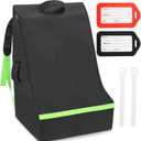 Car Seat Bags For Airplane Travel, 600D Thickening Oxford Cloth Durable Car Seat Travel Bag For Air Travel Carseat Cover with Shoulder Straps and 2pcs Luggage Tags For Airplane