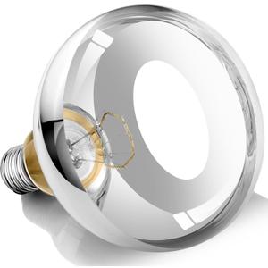 250W Heat Lamp Bulbs, 8000 Hours Rated, R40 Bathroom Shower Incandescent Light Bulb, Infrared Heating for Chickens, Reptiles, Pets, Food, E26 Base, 1 Pack