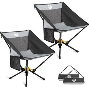ADSMART Portable Camping Chair Lightweight Folding Chair for Camping - Outdoor Chair Supports 300 Lbs - Camp Chair Outdoor Adventures