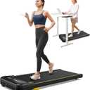 UREVO Under Desk Treadmill Longer pad, Portable Treadmills for Home/Office Walking Pad with Remote Control, LED Display