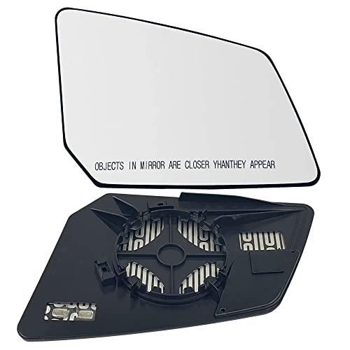 Acadia Passenger Side Heated Mirror Glass Compatible with GMC Acadia Limited Saturn Outlook Chevy Traverse Power Right Side Mirror Glass with Rear Holder
