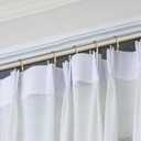 120 Pack Drapery Hooks Pins for Curtains, Metal Curtain Hooks Pins for Drapes Pinch Pleat Hooks with Clear Box 1.2 Inch for Window Curtain, Door Curtain and Shower Curtain (Gold)