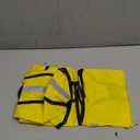 Dog Raincoat Jacket Adjustable Hooded Poncho Lightweight Waterproof Clothes with Strip Reflective Pet Rain Coat for Small to X-Large Dogs (Yellow)