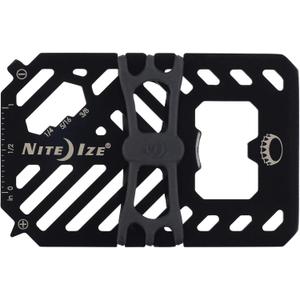 Nite Ize Financial Tool 7-in-1 Multi Tool Wallet - Black (1-Pack)