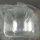 Restaurantware Deli Container 100 Pack of 16 oz Square Disposable Plastic Food Container Leak-Resistant Cold Snack Box Clear