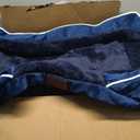 Comfort Expression Orthopedic Dog Bed for Extra Large Dogs 42x30 Inch, Waterproof Egg Crate Foam XL Pet Bed with Removable Bolsters, Dog Couch with Washable Cover & Non-Slip Bottom, Navy Blue