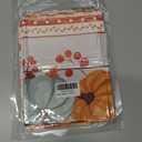 Window Valance Rod Pocket Panel for Kitchen Bedroom Windows Thanksgiving Maple Leaf Fall Pumpkin Harvest Valances Short Curtain Bathroom Treatment Drapes Vintage Wood Board Orange Buffalo Check (54"W x 18"L (Pack of 1))