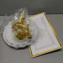 Willinglong 14 Pcs Dessert Table Stands Set 3 Tier Plastic Cupcake Stands Cookie Display Tower Gold Rim Dessert Serving Tray for Party Wedding Birthday Bridal Baby Shower (White and Gold)