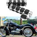DREAMIZER 25.4MM Motorcycle Handlebar Grips 1 inch Compatible with Honda Shadow Spirit 750 Valkyrie Fury VTX1300 VTX1800 VT400 VT750 VT1100 - Smooth
