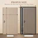 Yotache Left Right Side Opening Screen Doors with Magnets Fits Door Size 36 x 80, Reinforced Sewing Magnetic Mesh, Actual Screen Size 38" x 81" Black