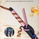 Mini Curling Iron for Short Hair Dual Voltage with European UK Plug Adapter 3/4 Inch Travel Size Small Barrel Curling Iron to Beachy Waves Curls with 30S Fast Heating, 5 Temps for Global