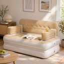 YITAHOME Queen Size Air Sofa Bed Mattress with Headboard and Pump