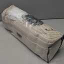 Pinch Pleat Linen Sheer Curtains 90 Inches Long 100 Inch Wide for Patio Sliding Door Light Filtering Semi Sheer Pleated Drapes Back Tab Beige Tan Extra Wide 100 x 90 Curtain for Living Dining Room