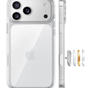TORRAS Shockproof for iPhone 17 Pro Max Case with Camera Control Button, [12FT Military Grade Drop Protection] Soft Touch & Transparent Slim 17 Pro Max Case with DIY Buttons, Crystal Clear