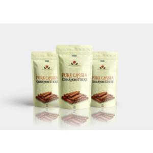 Nova Organics Organic Cassia Cinnamon Sticks - 3 Pack (150g Total) | Premium Whole Bark Sticks for Baking, Tea, Coffee & Cooking | Natural Ceylon-Style Spice