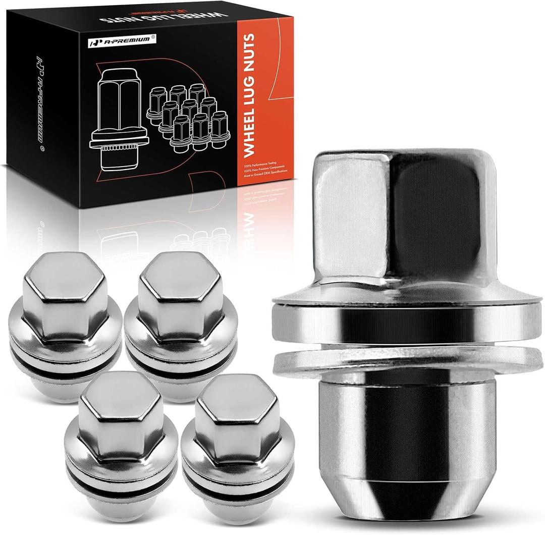 A-Premium M14-1.50 Wheel Lug Nuts Compatible with Land Rover Range Rover Sport Discovery LR3 LR4 Front and Rear 5-PC Set