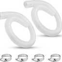1.5 Inch x 3 ft Pool Skimmer Hose for Intex Above Ground Pool Skimmer Pump Replacement #10531 25016, 1-1/2 Inch Surface Skimmer Transfer Hose - 2 PCS