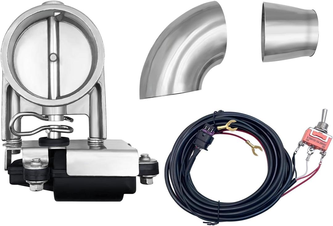 Switch Control 3" Valved Exhaust Cutout Stainless Steel Valve Kit