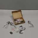 20 Pcs Small Key Hooks for Hanging, Key Holder, Wall Mount Hook with Stainless Steel Metal Screws, Command Hooks Utility Hangers for Key, Hat, Cup, Coat, Picture (Bronze)