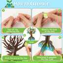 WATINC Earth Day Tree Craft Kits - Make Your Own Environmental Day Trees Decoration, DIY Earth Accessories Party Holiday Celebration Craft Supplies Home School Educational Activity for Kids (16 Pack)