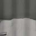 Chyhomenyc White Curtains 54 Inch Length 2 Panels, Faux Linen Textured Semi Sheer Light Filtering Soft Airy Rod Pocket Window Treatment Drapes for Living Room Bedroom, 30Wx54L Inch, Set of 2