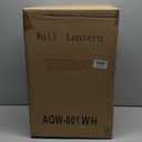 Large Outdoor Wall Lantern Sconce, 16.3 Inch Tall Modern Outdoor Wall Light Fixture, Anti-Rust Exterior Lighting Lamp, Waterproof Exterior Lighting with clear glass for Porch, Entryway, Garage (White)