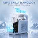 Slushie Machine, 88oz Slushie Maker with Adjustable Temperature, LED Display, Auto-Clean, 7-in-1 Frozen Drink Maker for Ice Cream, Frappés, Milkshakes, and Frozen Margaritas-blue