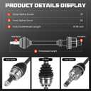 Front CV Axle Shaft Assembly 2.0L 2.5L Fits for Subaru Forester 2014 2015 2016 2017 2018, Replace for 66-7568, 2 PC CV Axle Shaft Assembly