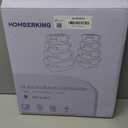 8 Pack Borosilicate Glass Food Storage Containers with Lids, Glass Meal Prep Containers, Airtight Bento Lunch Boxes with Snap Locks, Oven, Freezer and Dishwasher Safe, BPA Free, Kitchen Storage Set (Deep Black)