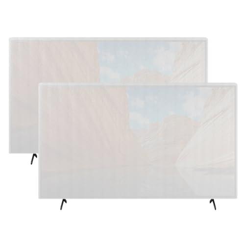 1 Pack Foam Flat Screen TV Cover for Moving Fits Up to 70'' x 42'' TV Display Screen Protector for Protection During House Moving, Storing, Painting or Home Renovation Packing Cushioning Supplies