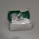 DIY Crochet Christmas Tree Kit – Handmade Holiday Decoration Set, Parent-child activities craft kit, Tree Bow Pearl Embellishment, Cross-stitch by hand, Festive decorations (Multicolour) (Green & White)